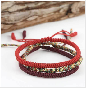 noumber8 Tibetan Buddhist Knot Lucky Rope Bracelet